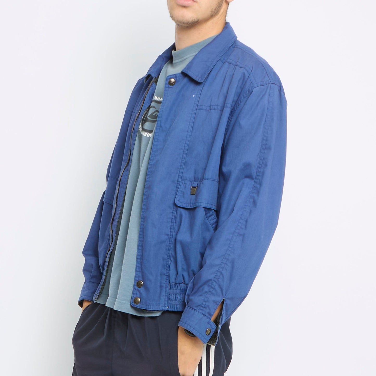 Zip Up Bomber Jacket - M