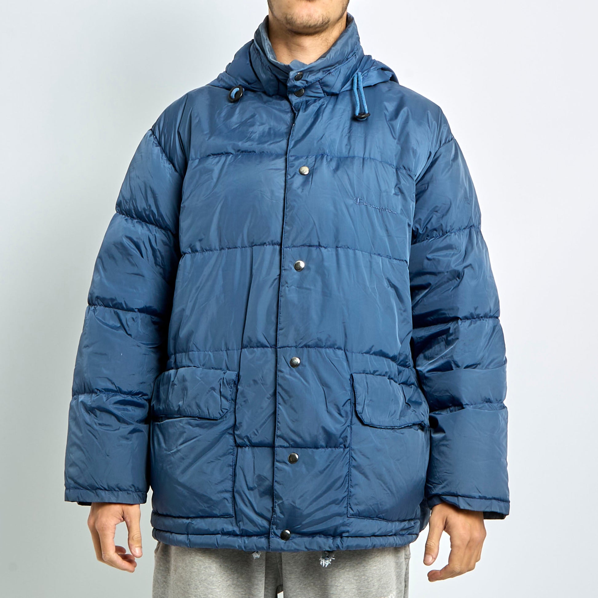 Champion Hooded Puffer Jacket - M