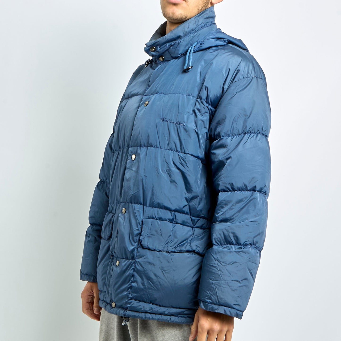 Champion Hooded Puffer Jacket - M