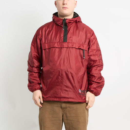 Polo Quarter Zip Rain Coat With Front Pocket - M