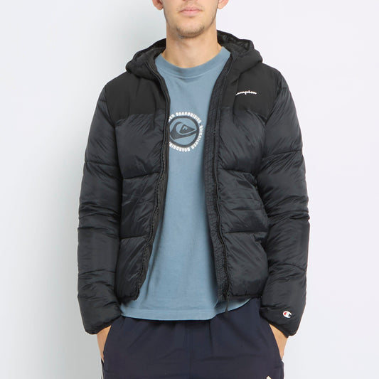 Champion Hooded Puffer Jacket - S