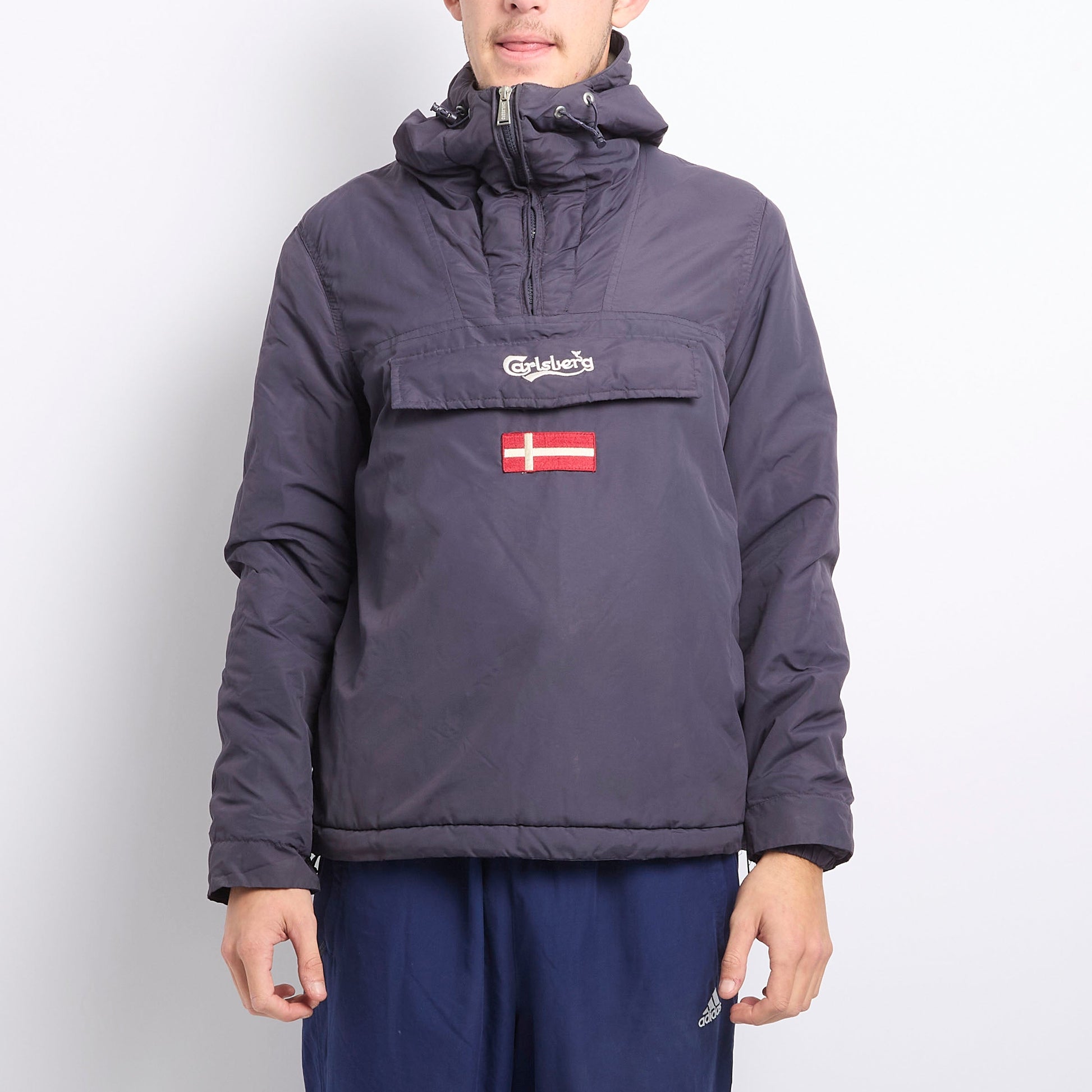 Calsberg Spellout Hooded Windbreaker - S