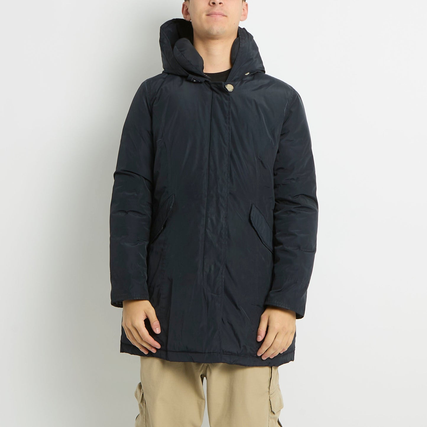 Woolrich Hooded Long Padded Jacket - S