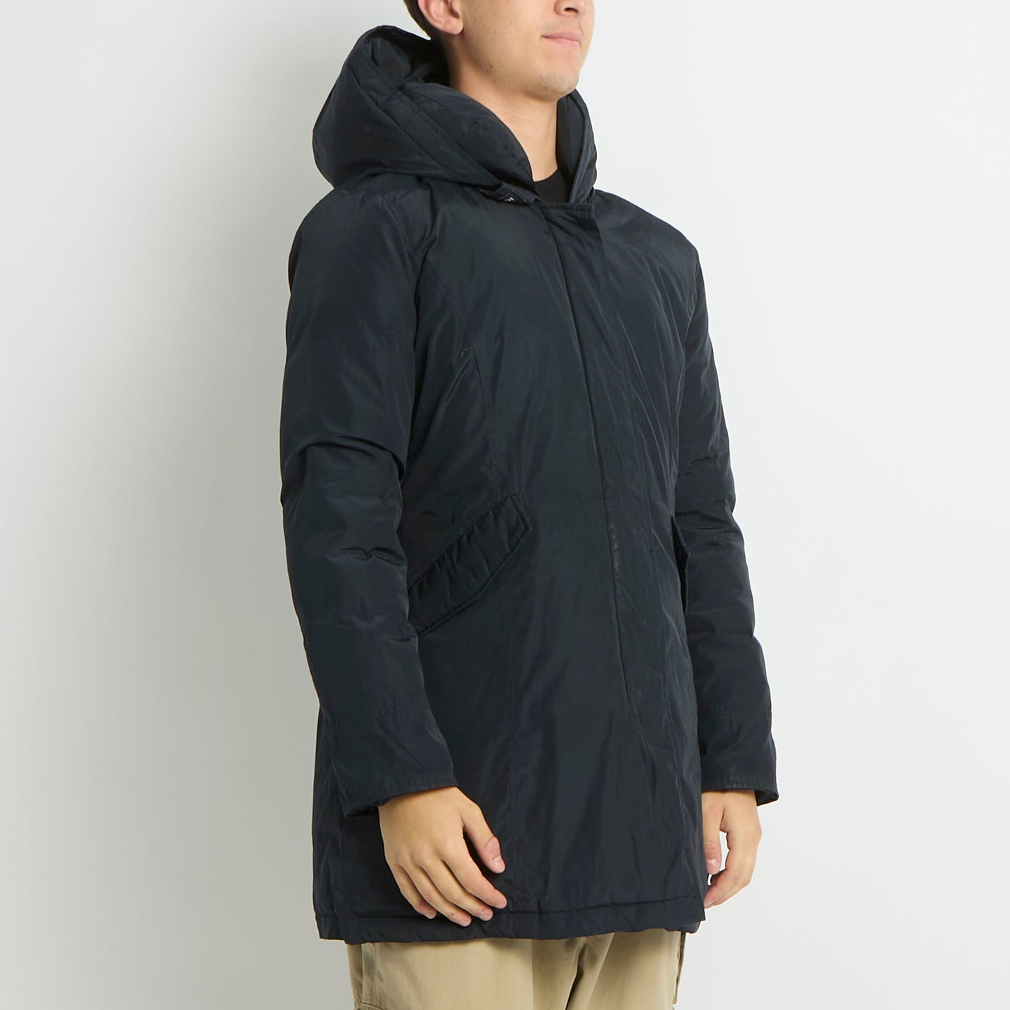 Woolrich Hooded Long Padded Jacket - S