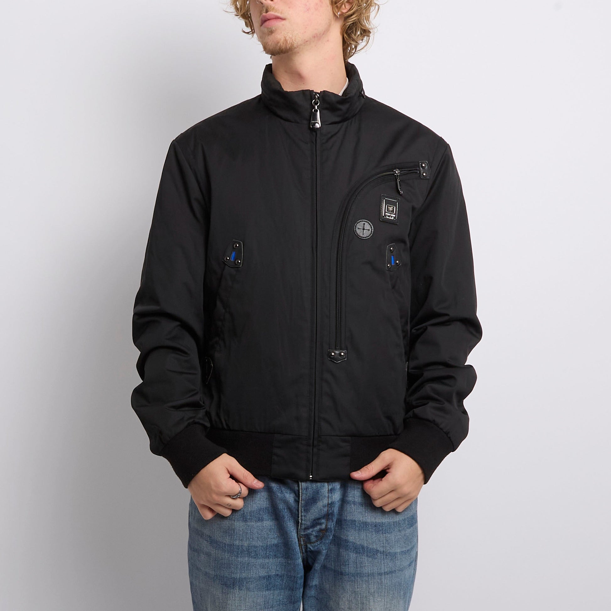 Zip Detail Bomber Jacket - XL