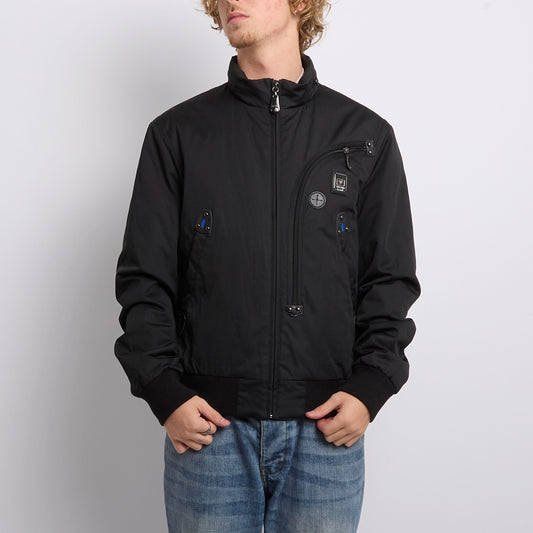 Zip Detail Bomber Jacket - XL