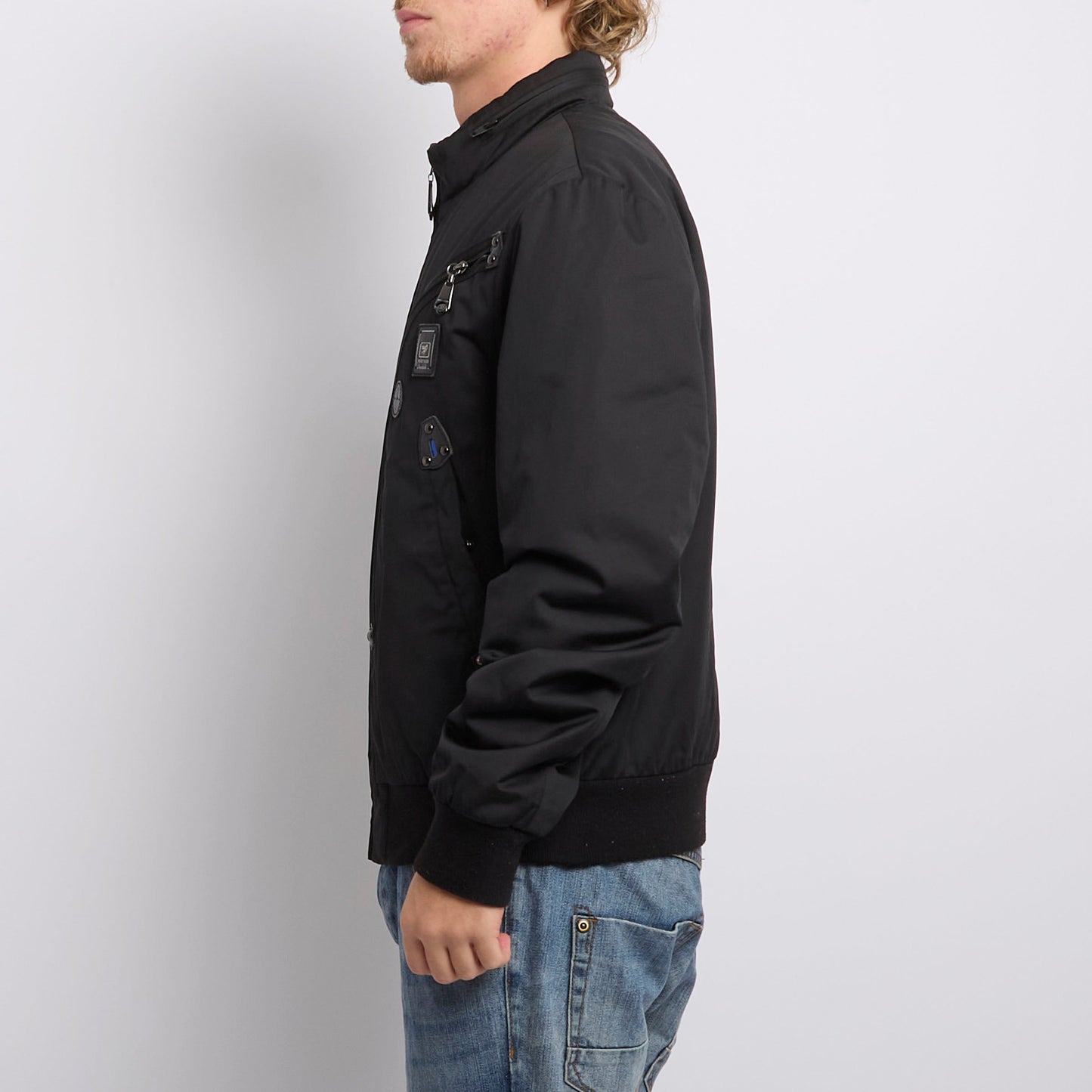 Zip Detail Bomber Jacket - XL