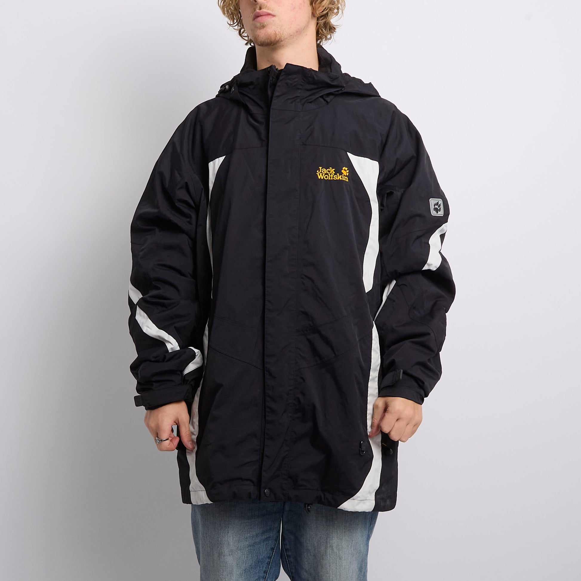 Jack Wolfskin Hooded Rain Jacket - XL