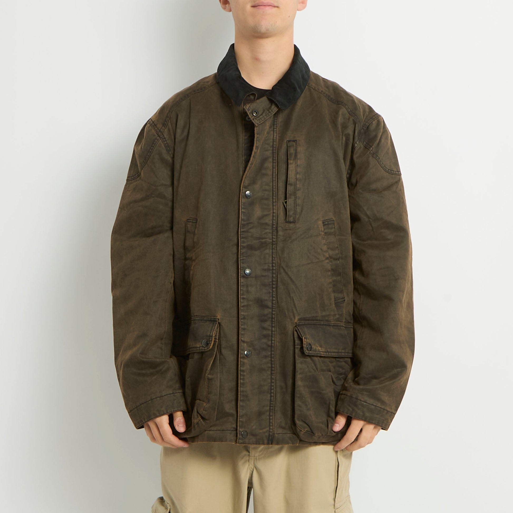 Washed Barber Style Jacket - XL