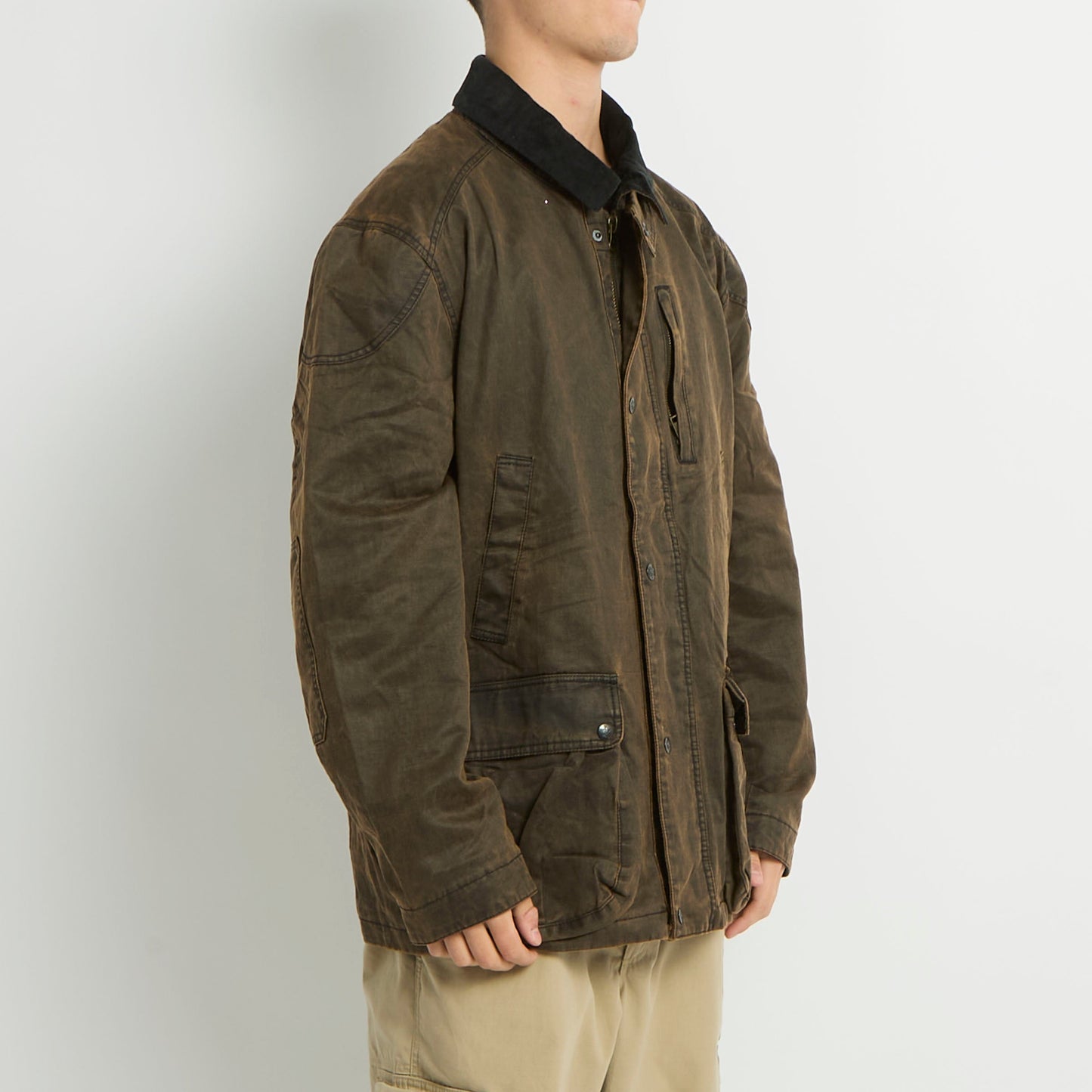 Washed Barber Style Jacket - XL