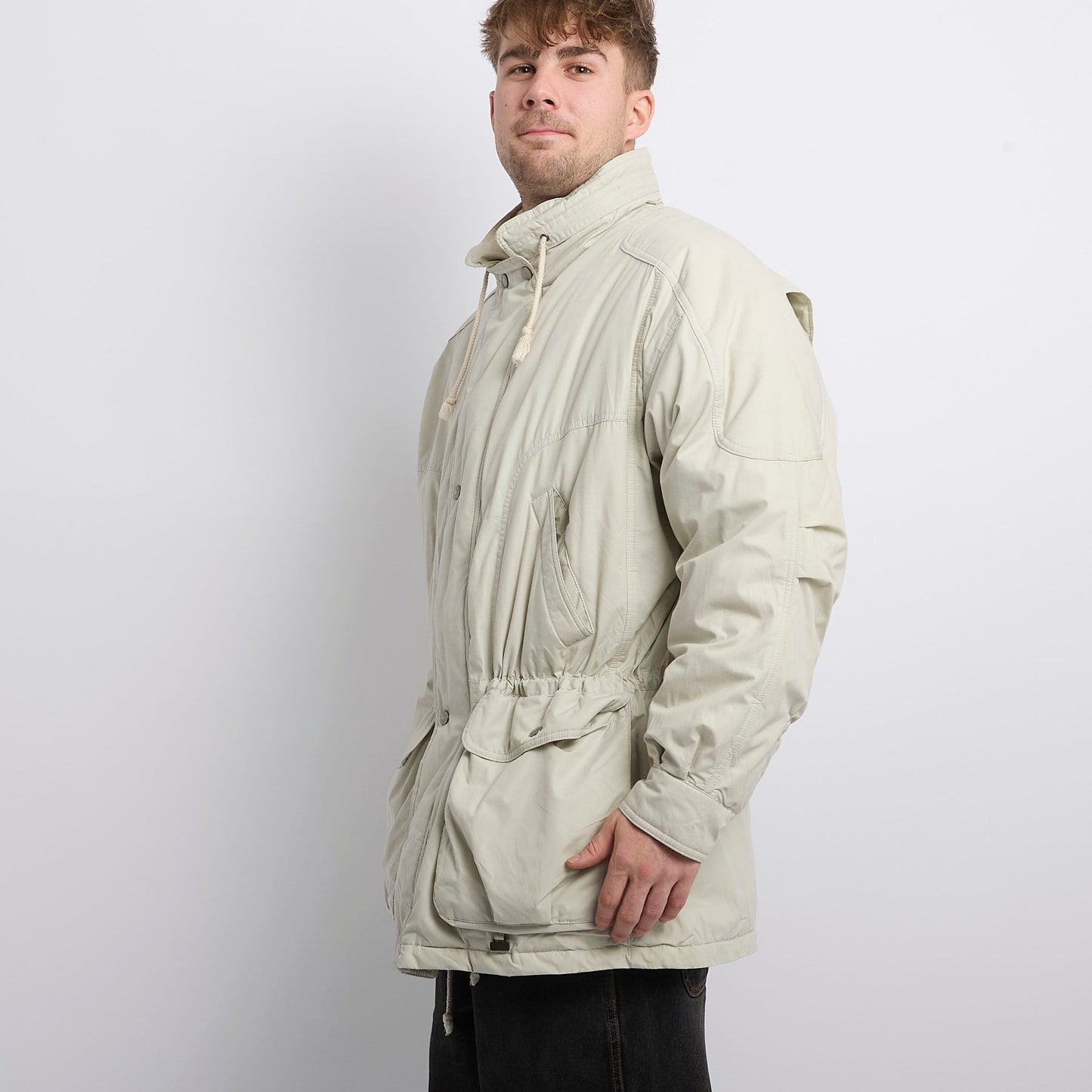 Light Padded Popper Jacket - XL