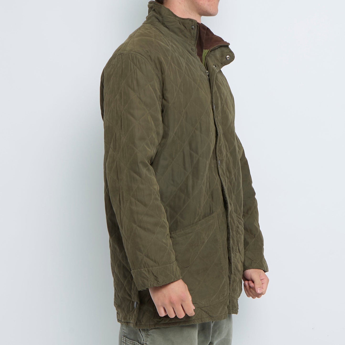 Barbour Diamond Stitch Popper  Jacket - XL