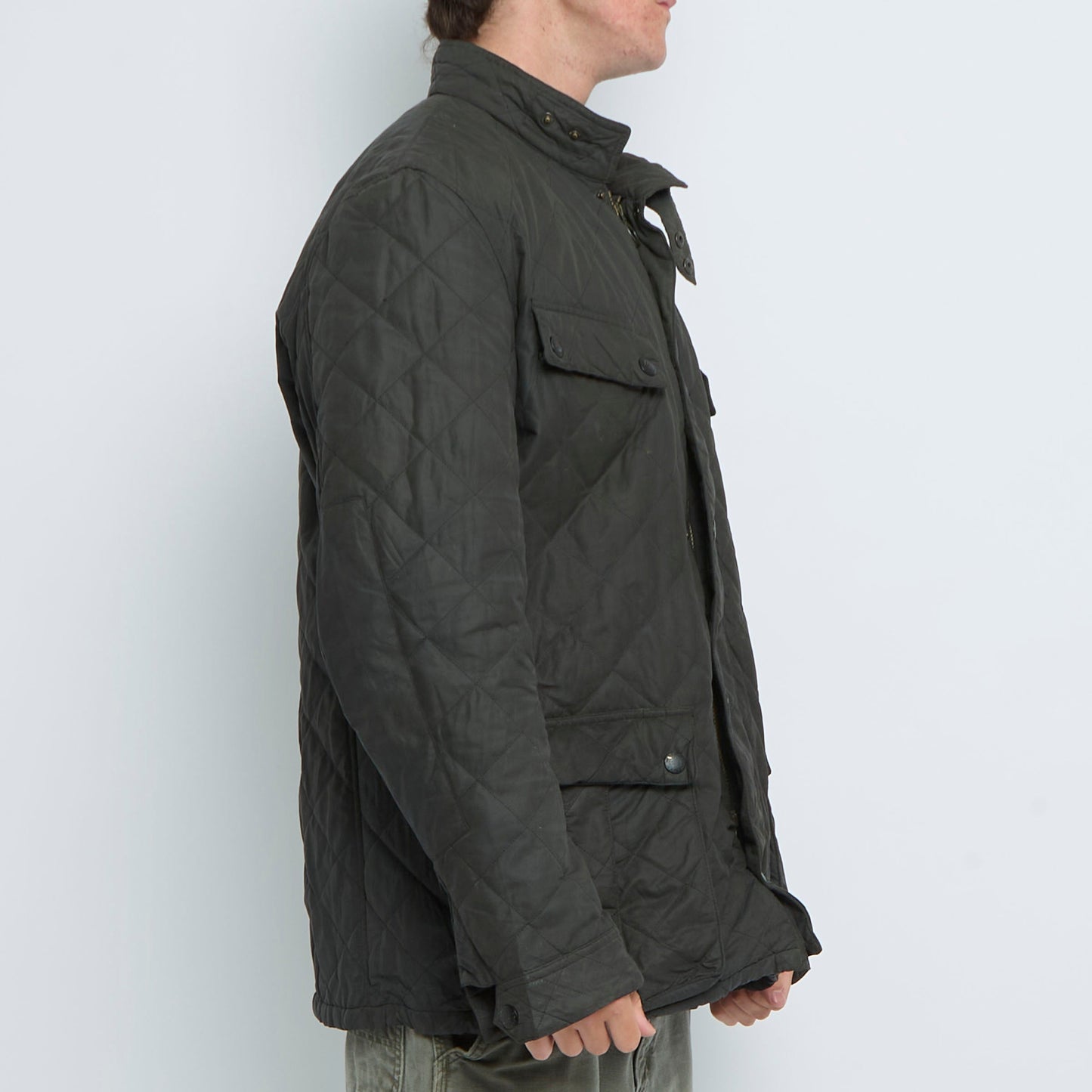 Barbour Diamond Stitch Popper  Jacket - XL