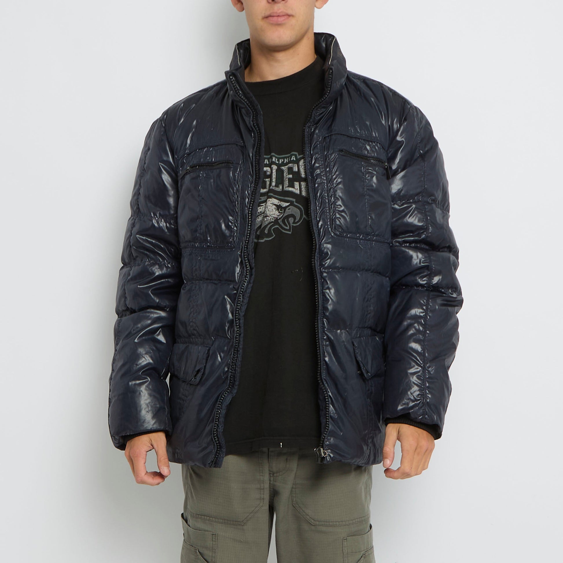 Trussardi Square Stitch Puffer Jacket - XL