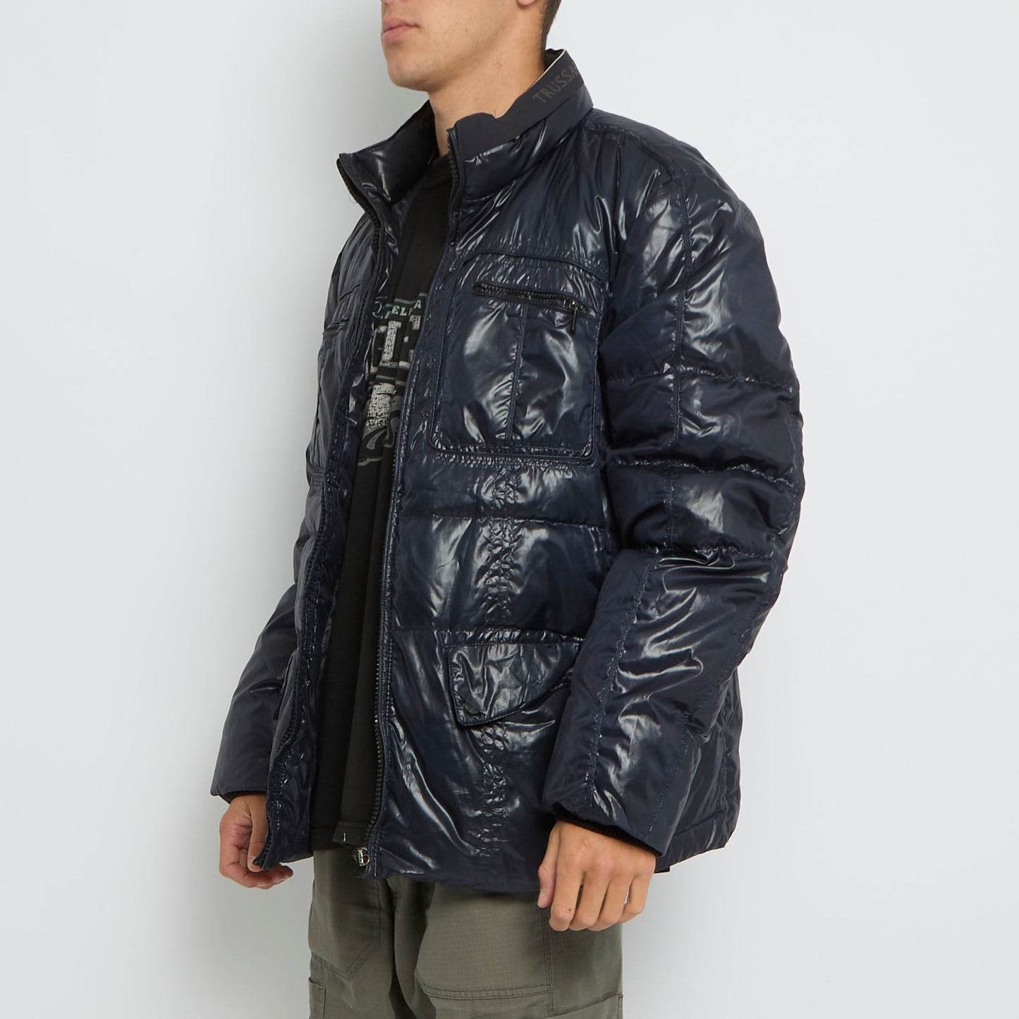 Trussardi Square Stitch Puffer Jacket - XL