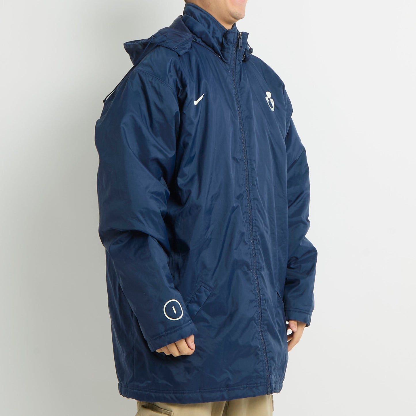 Nike Logo Hooded Padded Jacket - XL