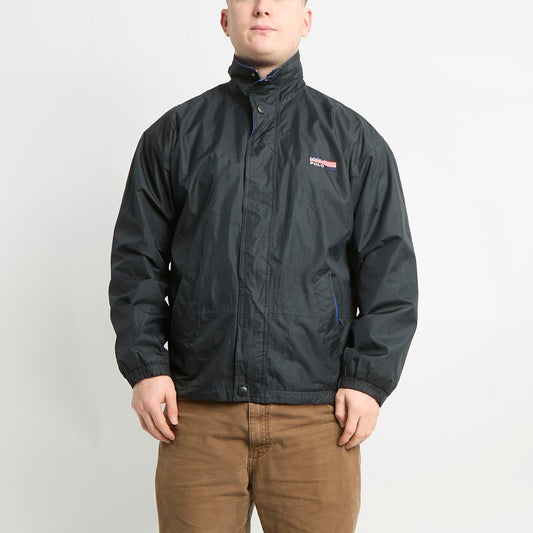 Polo Fleece Lined Rain Jacket With Embroidered Logo - XL