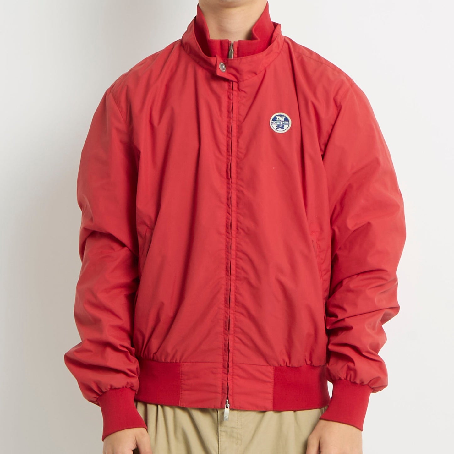 North Sails Logo Full Zip Bomber Jacket - S