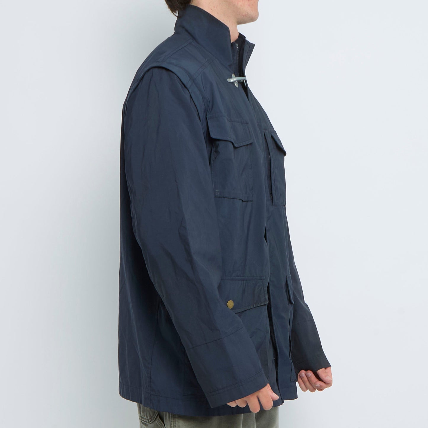 Detachable Sleeved Parka Jacket - XXL