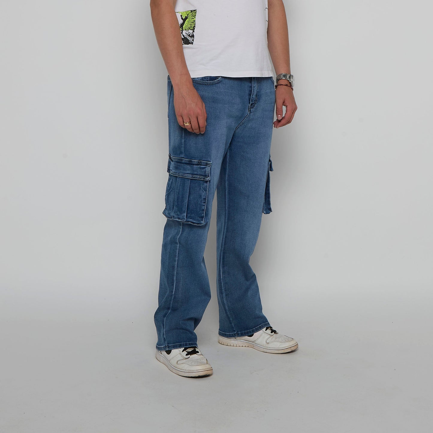 Denim Cargo Jeans - W31" L27"