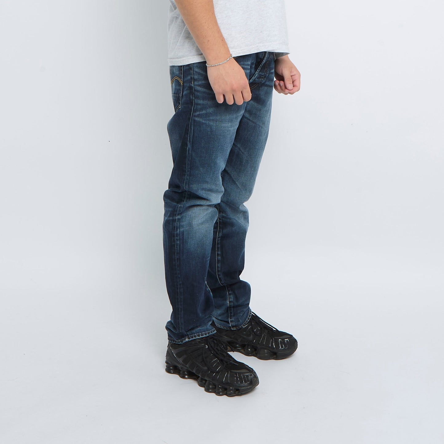 G-Star Washed Straight Leg Jeans - W34" L31"