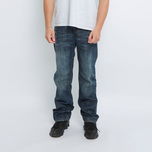 G-Star Pocket Spellout Straight Leg Jeans - W34" L34"