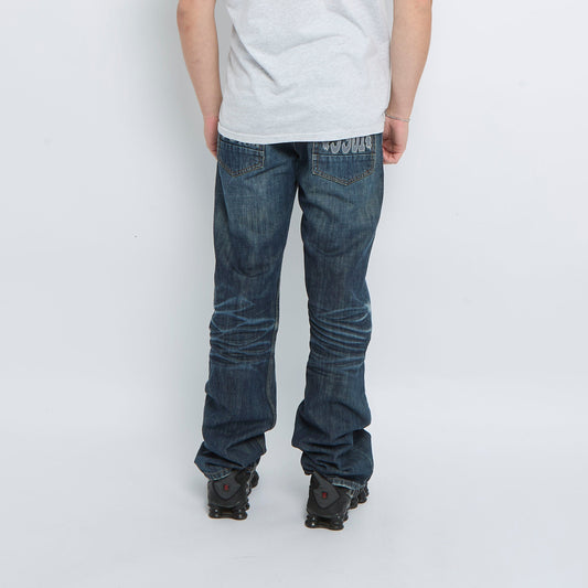 G-Star Pocket Spellout Straight Leg Jeans - W34" L34"