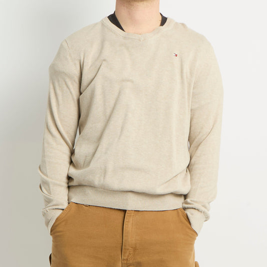 Tommy Hilfiger V-Neck Knitted Sweater - L