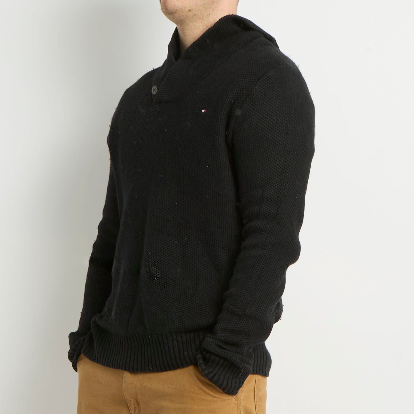 Tommy Hilfiger V-Neck Knitted Sweater - L