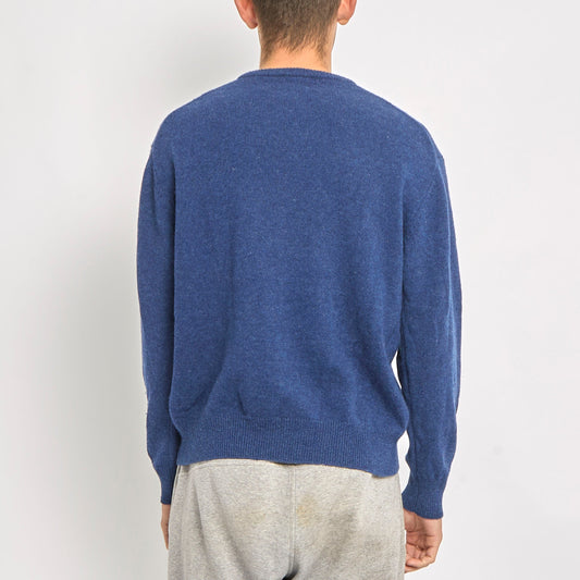 Gant V-Neck Knitted Sweater- L