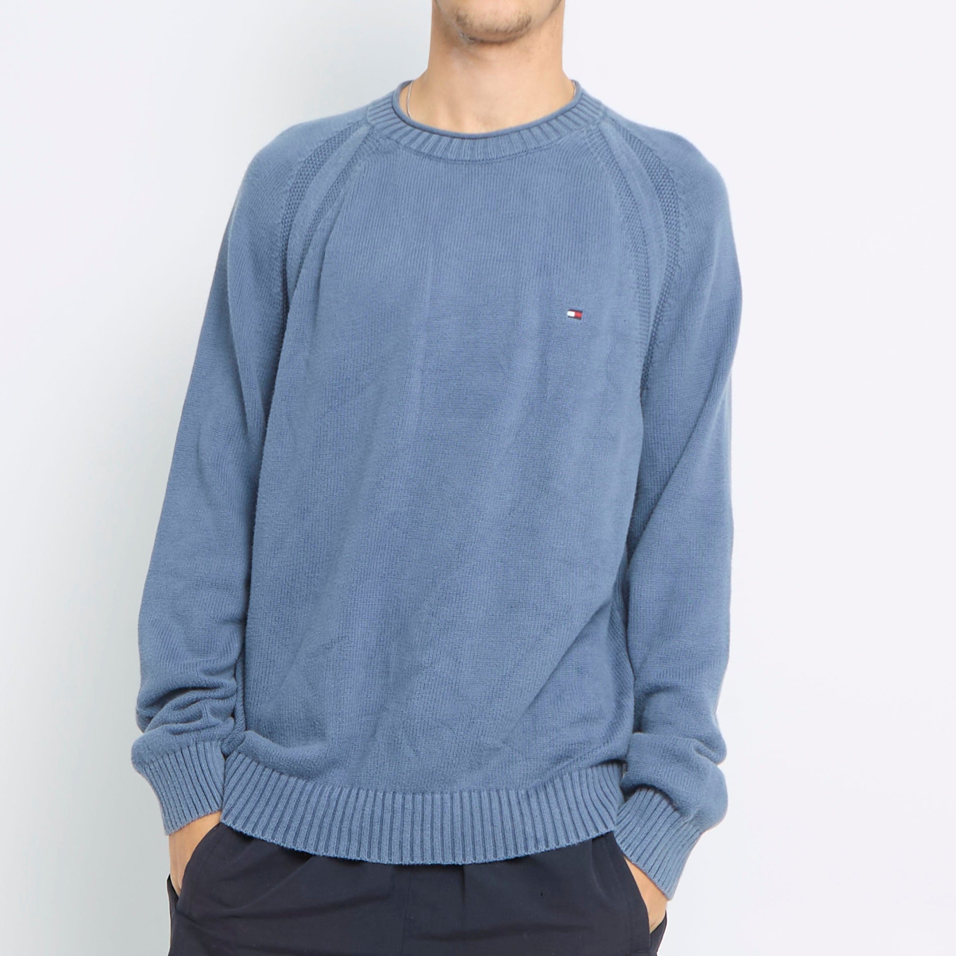 Tommy Hilfiger Logo Crewneck Sweater - L