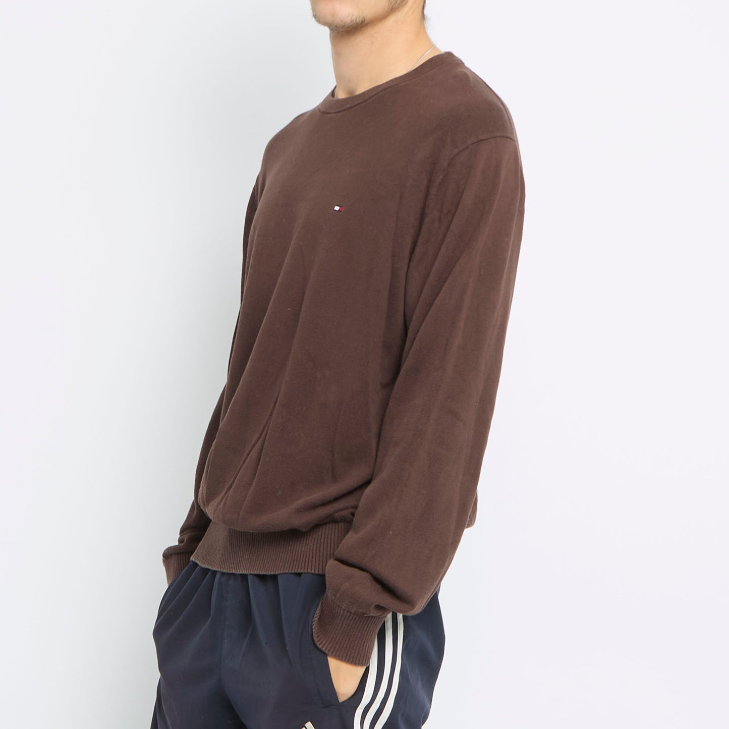 Tommy Hilfiger Logo Crewneck Sweater - L