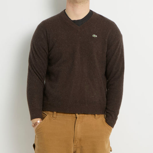 Lacoste V-Neck Knitted Sweater - L