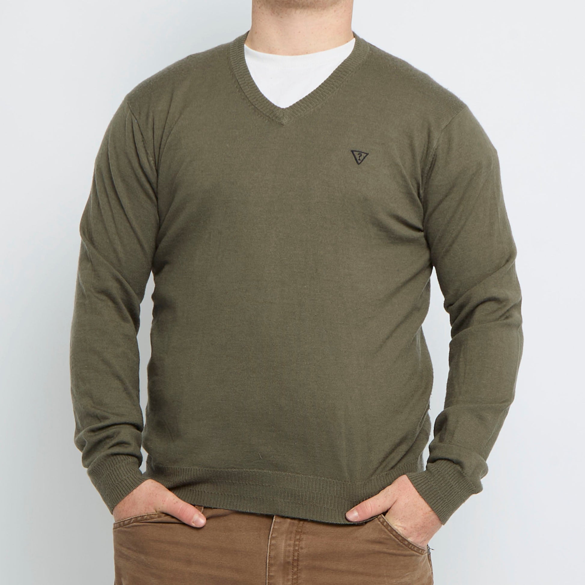 Guess V-Neck Sweater - L