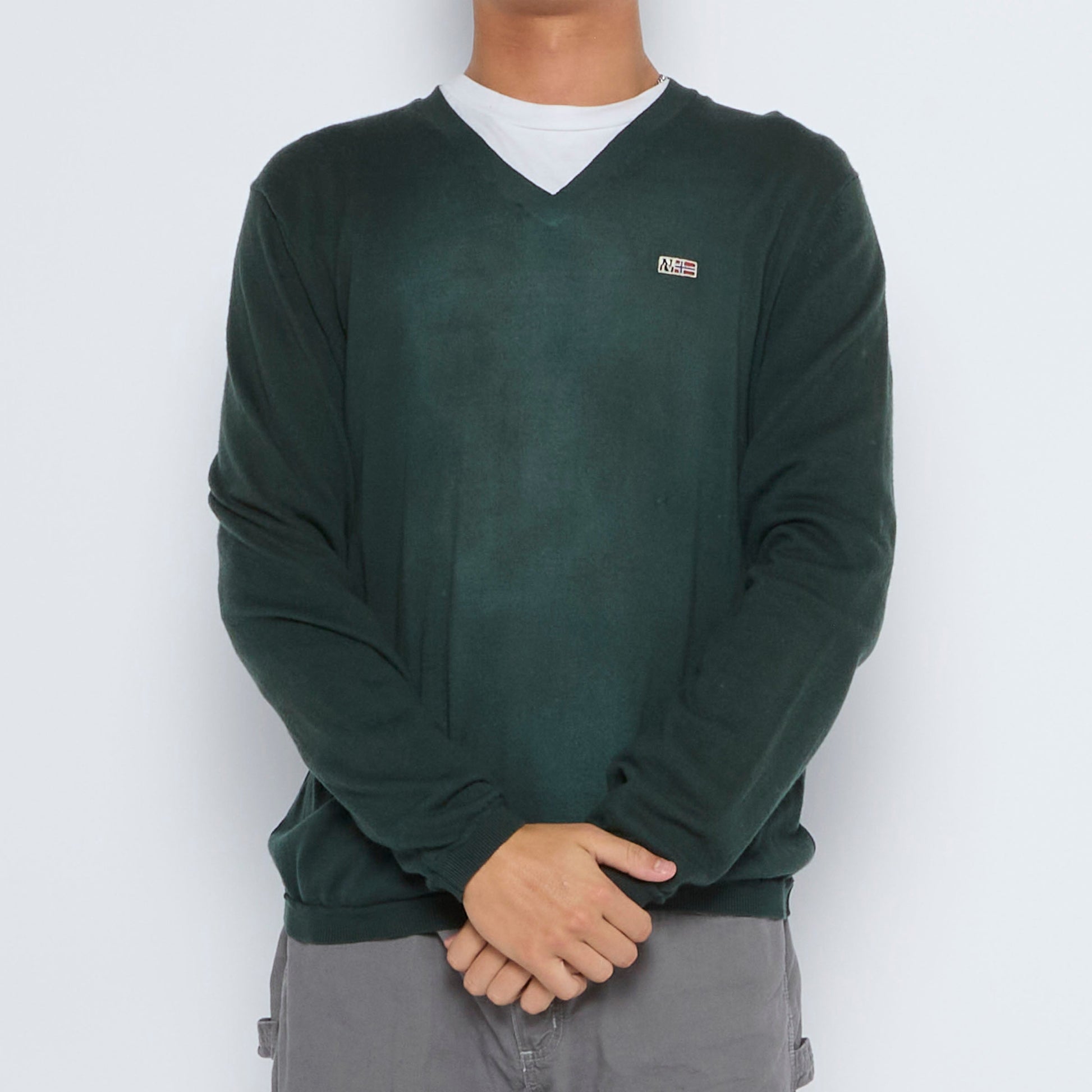 Napapijri V-Neck Sweater - L