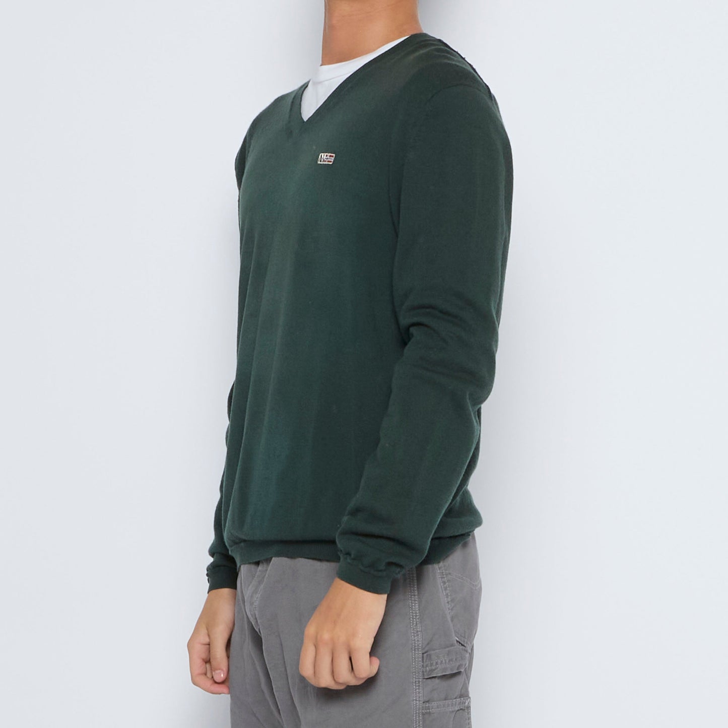 Napapijri V-Neck Sweater - L