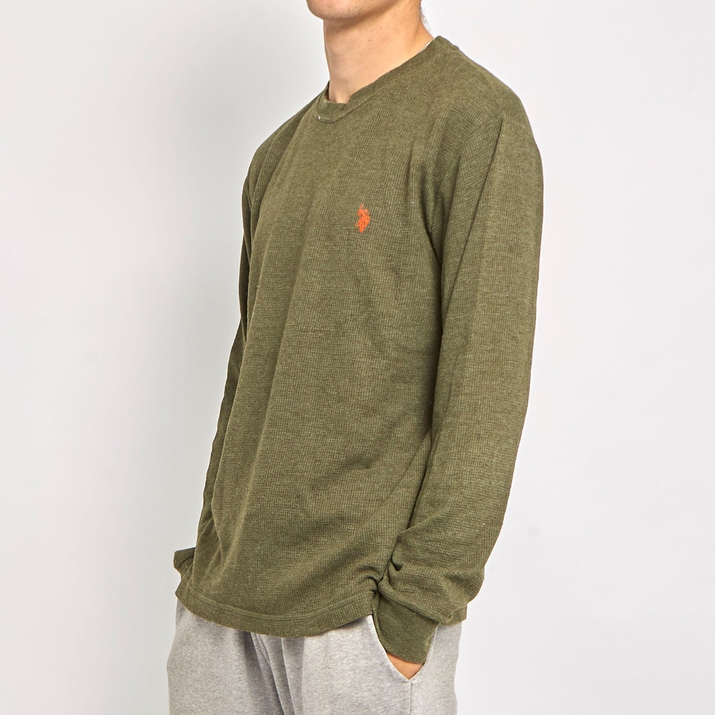 U.S POLO ASSN. Ribbed Knit Sweater- L