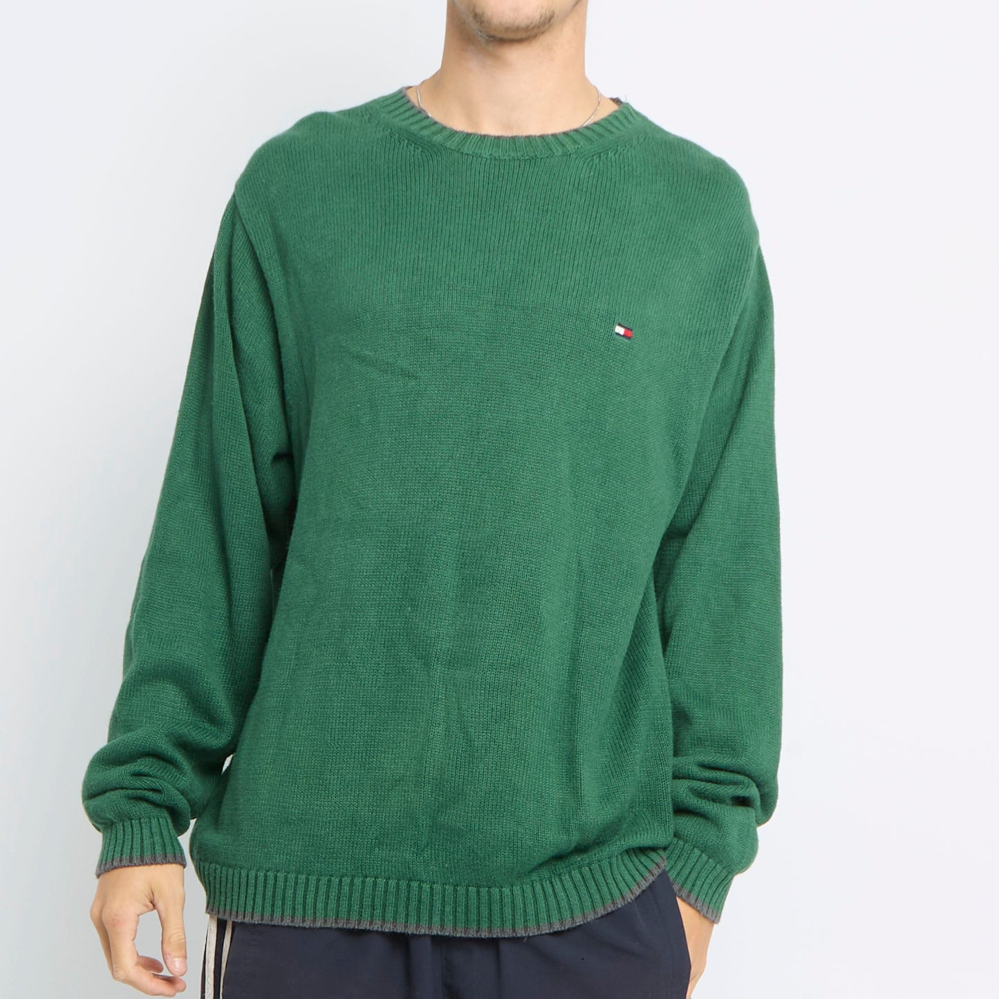 Tommy Hilfiger Logo Crewneck Sweater - L