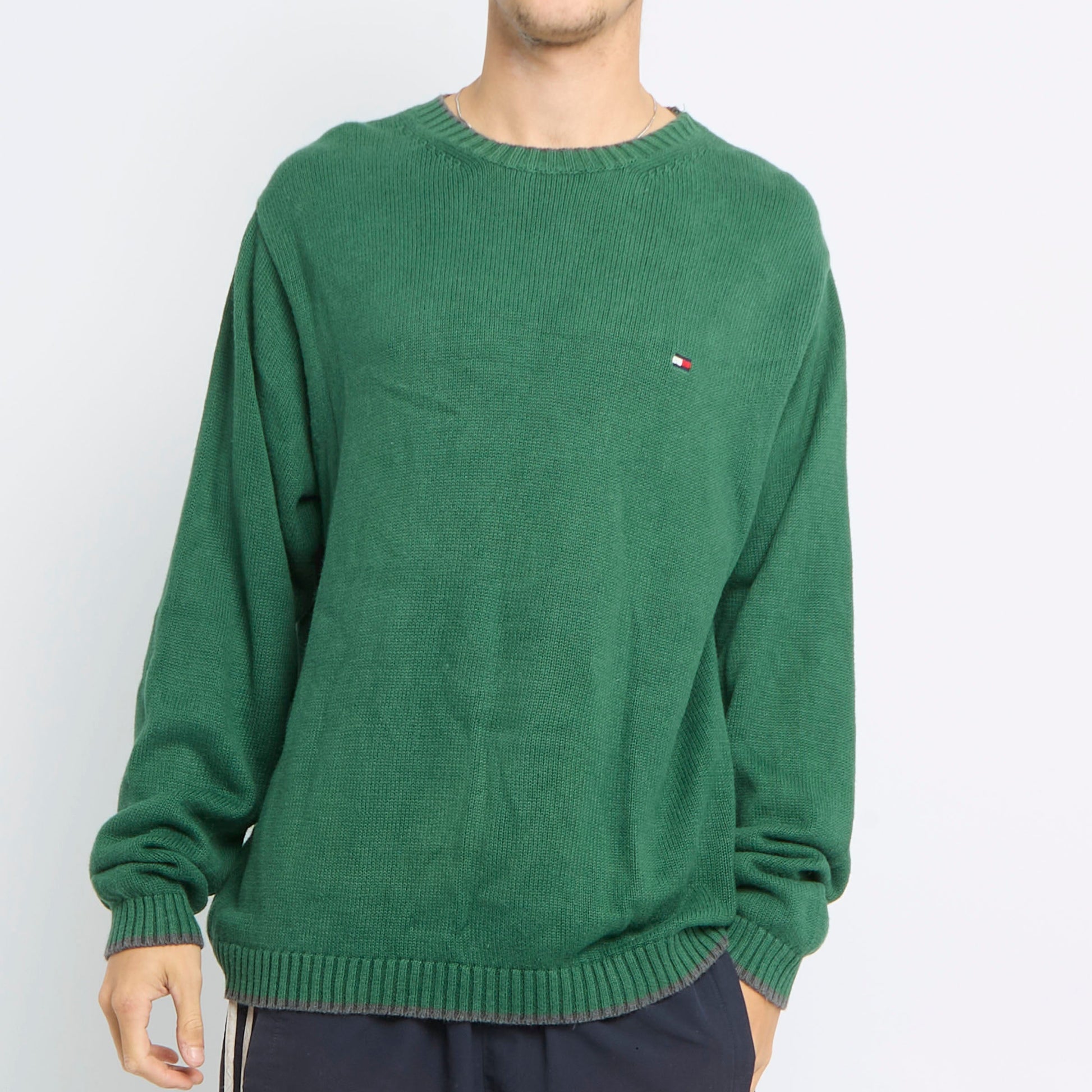 Tommy Hilfiger Logo Crewneck Sweater - L