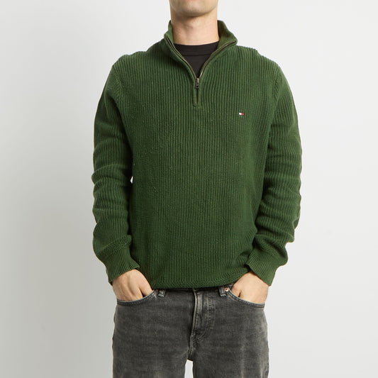 Tommy Hilfiger 1/4 Zip Knitted Sweater - L