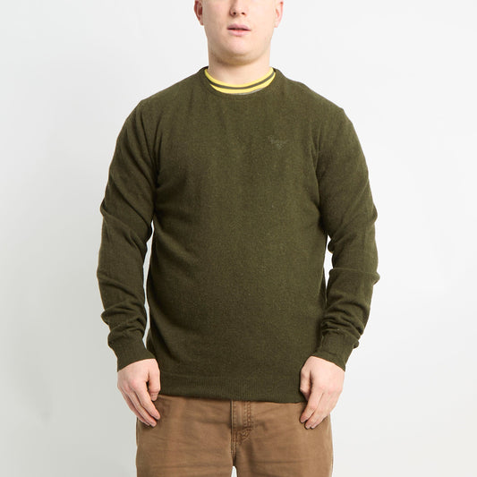 Barbour Lambswool Crew Neck - L