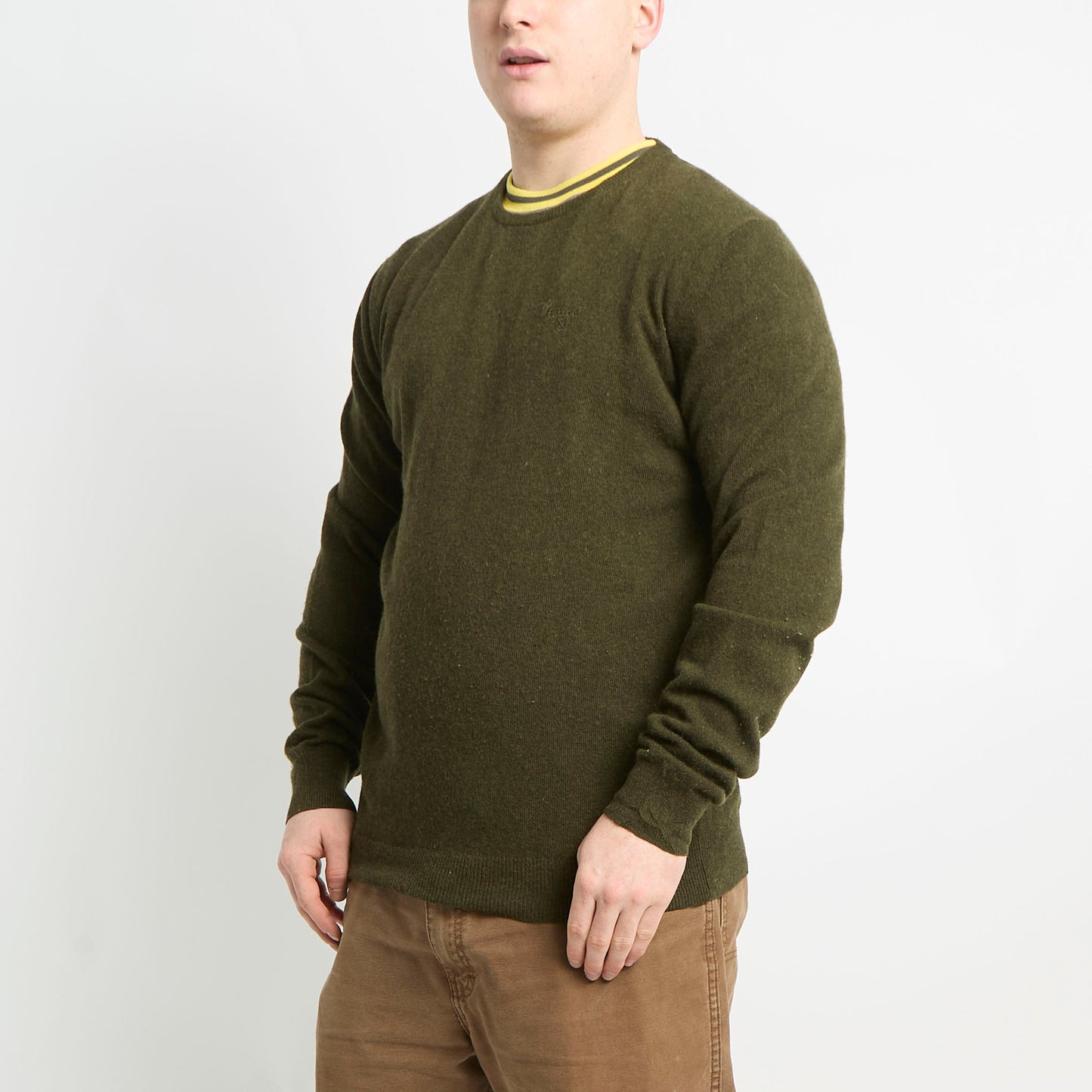 Barbour Lambswool Crew Neck - L