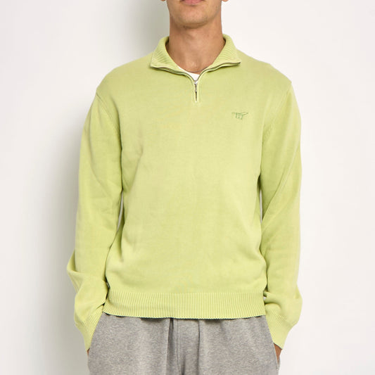 Henrys 1/4 Zip Knitted Sweater - L