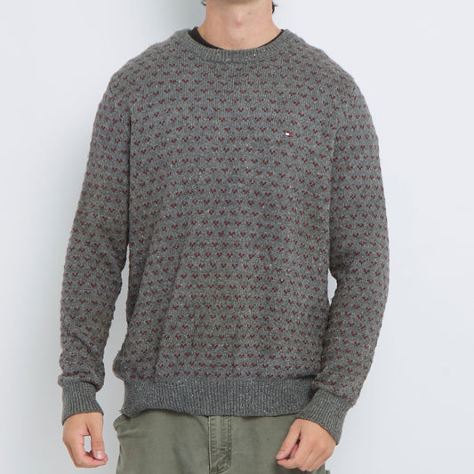 Tommy-Hilfiger Crewneck Heavy Knit Sweater - L