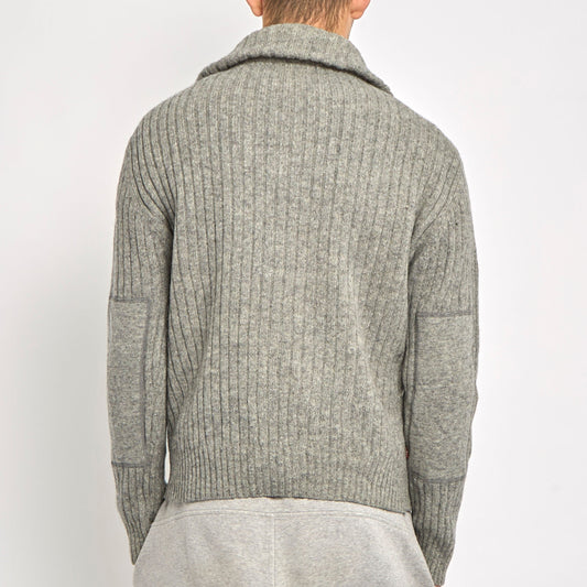 Levis Turtleneck Ribbed Zip Up Sweater - L