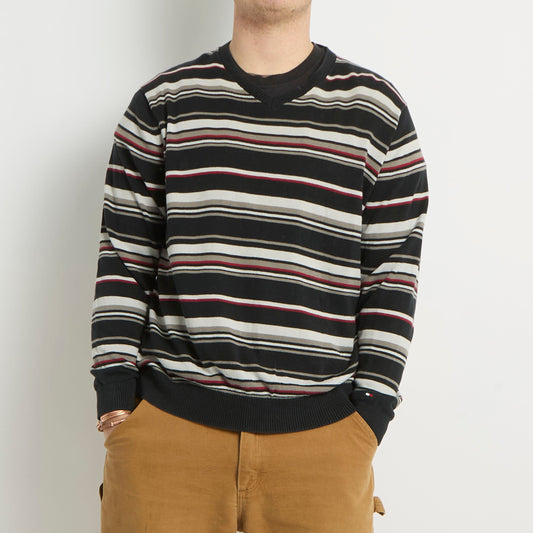 Tommy Hilfiger V-Neck Knitted Sweater - L