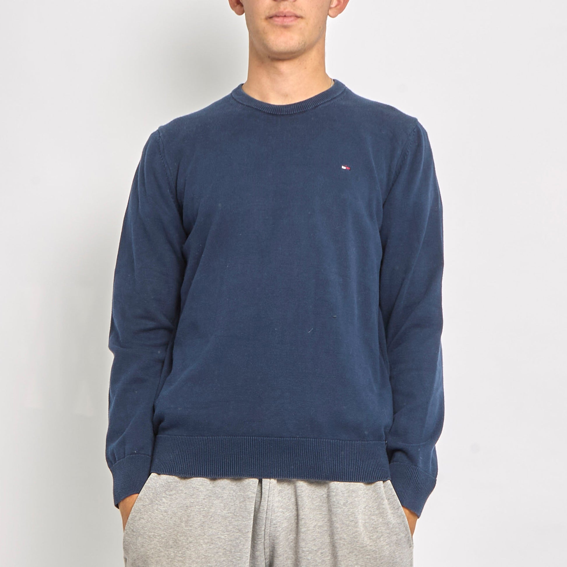 Tommy Hilfiger Crewneck Fine Knit Sweater - L