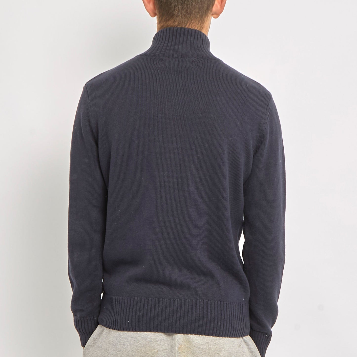 Kappa Zip Up Polo Neck Sweater- L