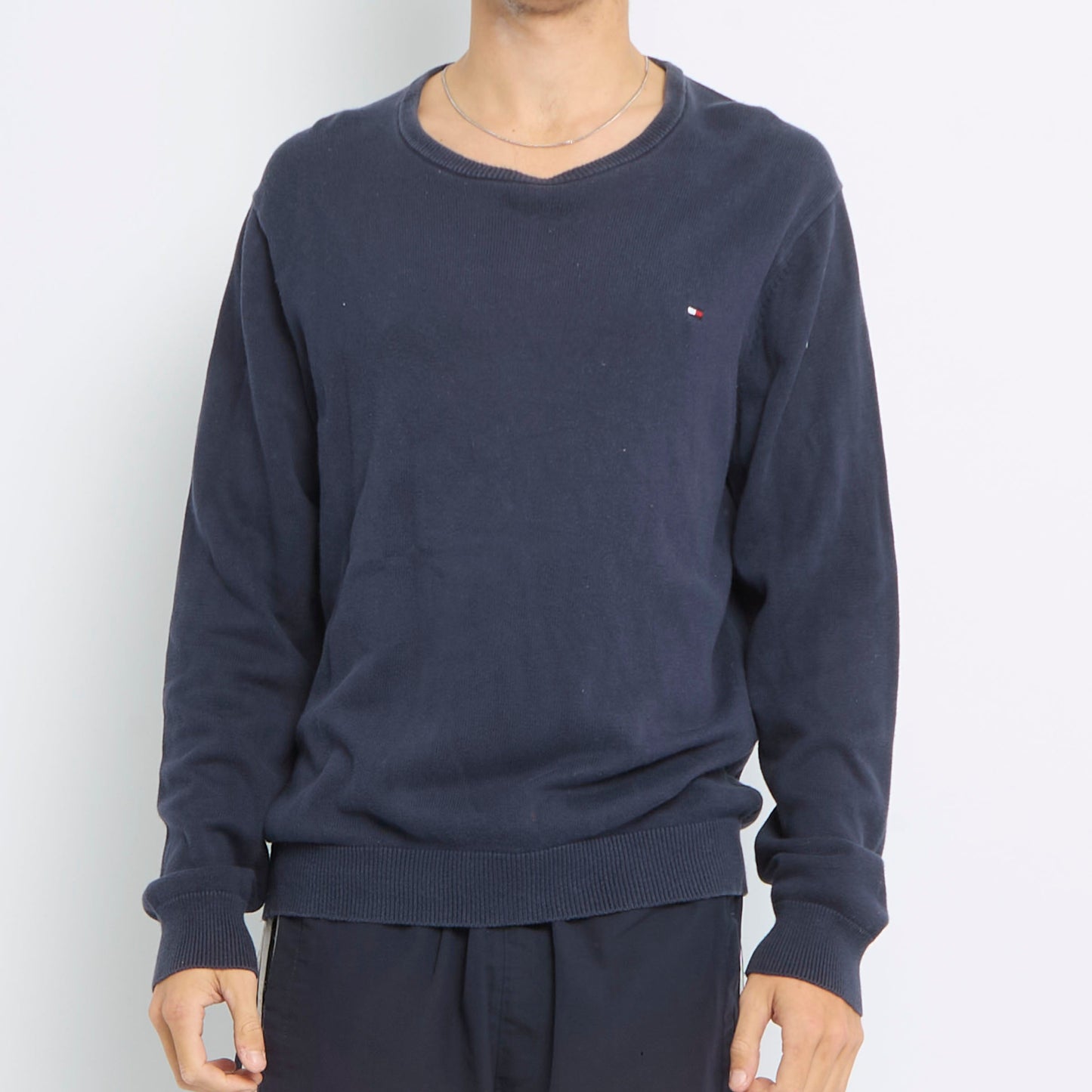 Tommy Hilfiger Logo Crewneck Sweater - L