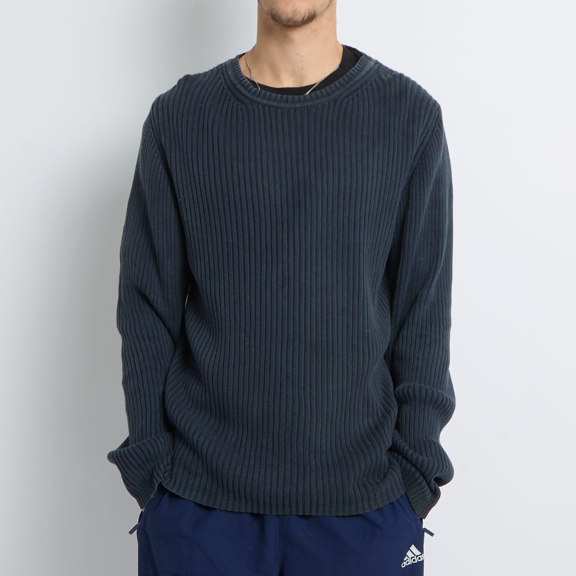 Tommy Hilfiger Ribbed Crewneck Sweater - L